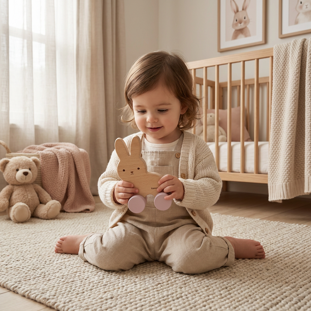 Wooden Bunny Rabbit Toy