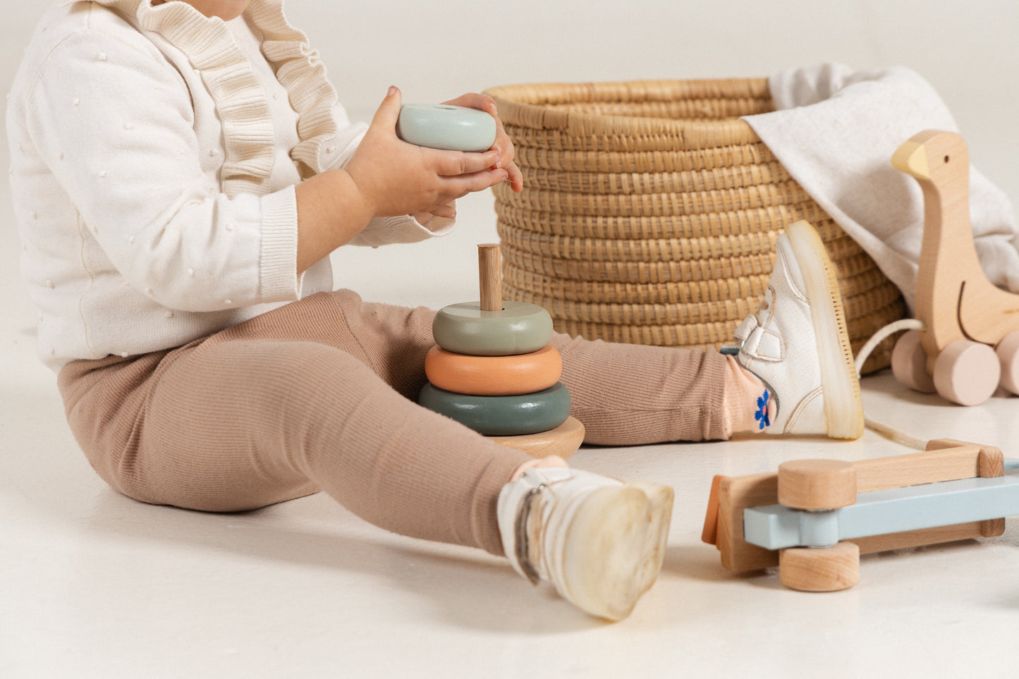 Baby Wood Ring Stacker – Fun & Learning