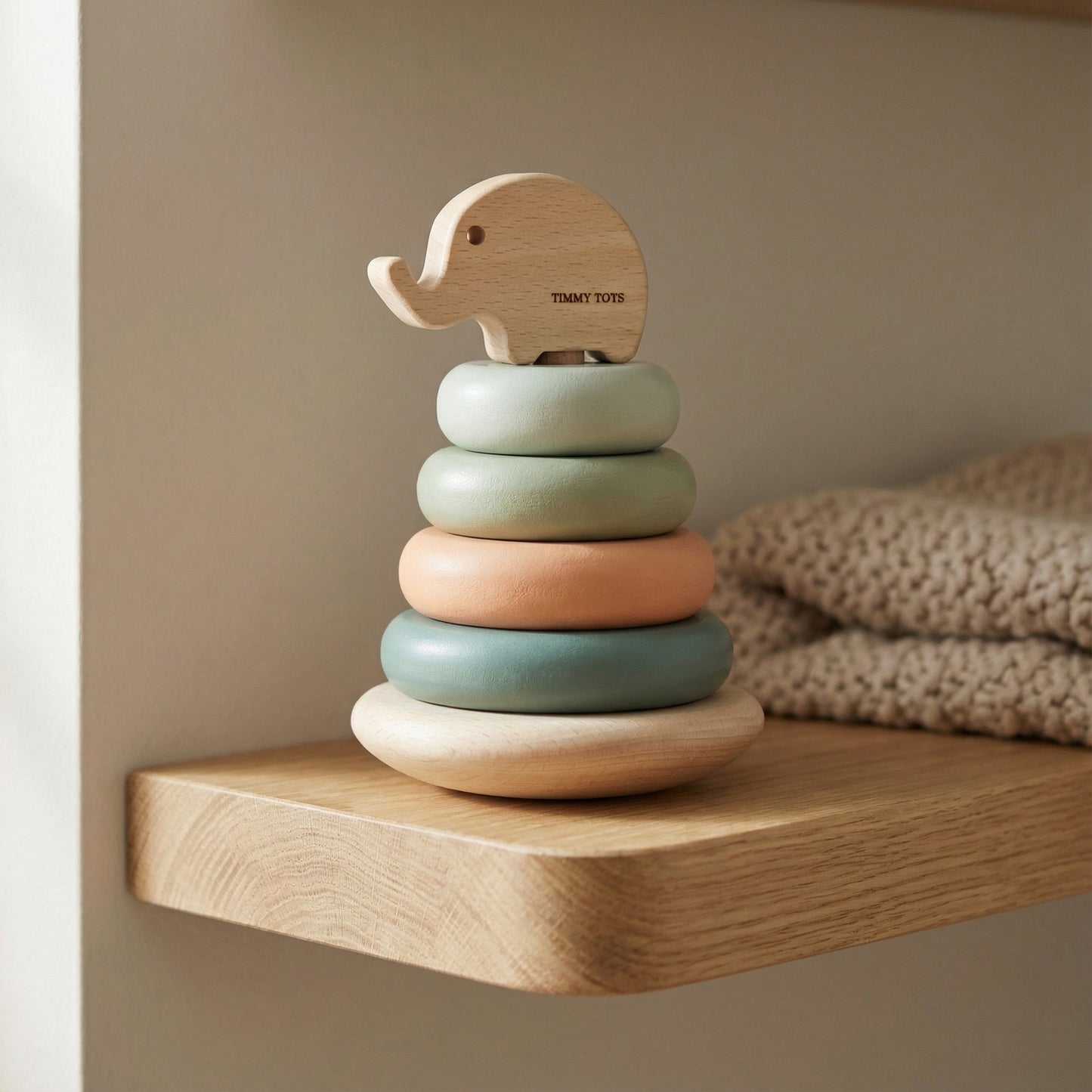 Baby Wood Ring Stacker – Fun & Learning