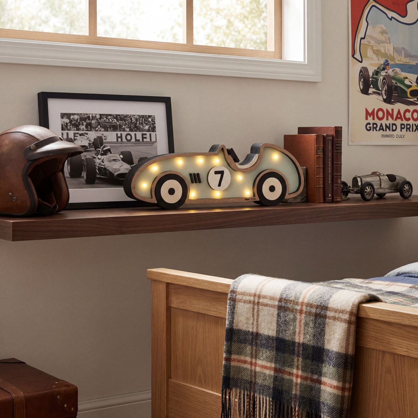 Vintage Racing Car Night Light